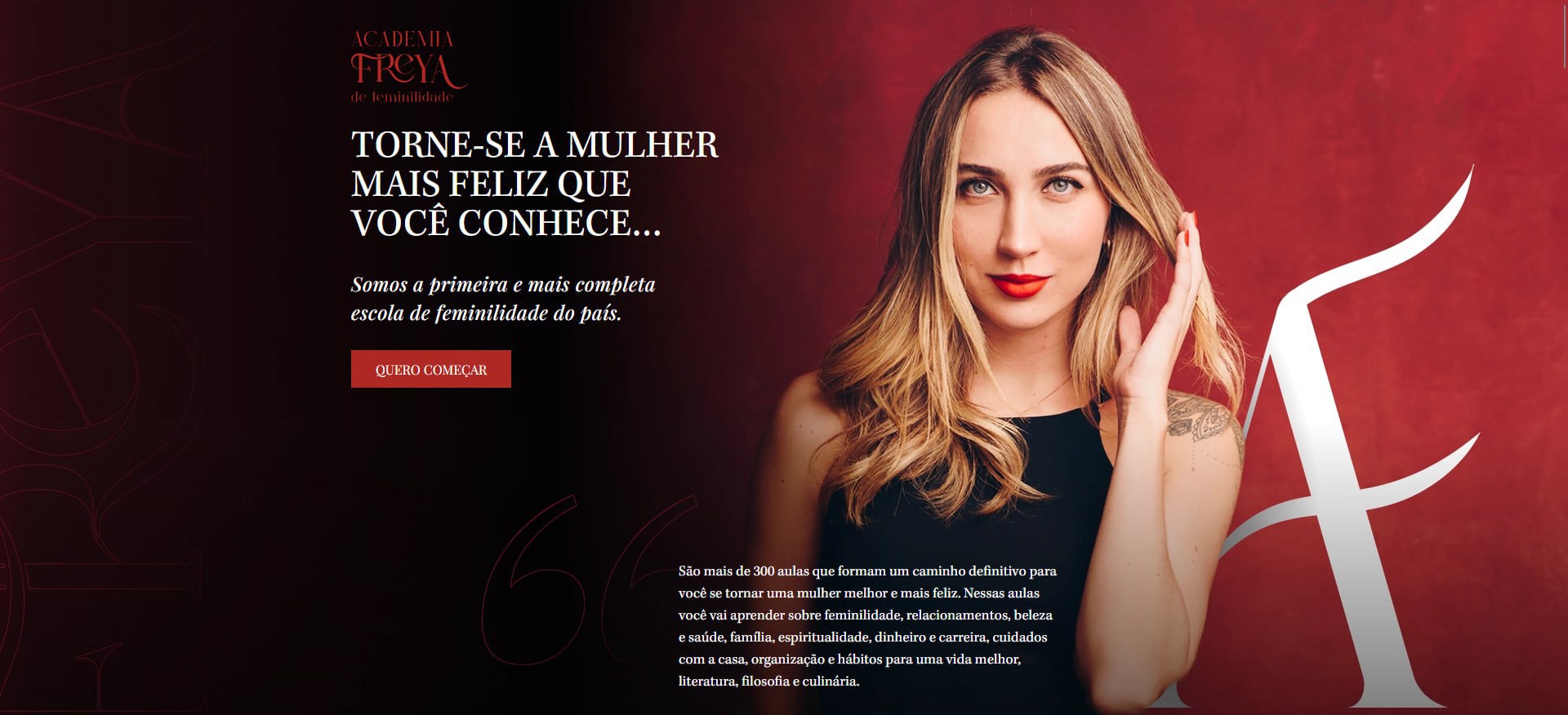 Capa: Baixar Academia Freya de Feminilidade - Nicole Mallmann em Alta Qualidade