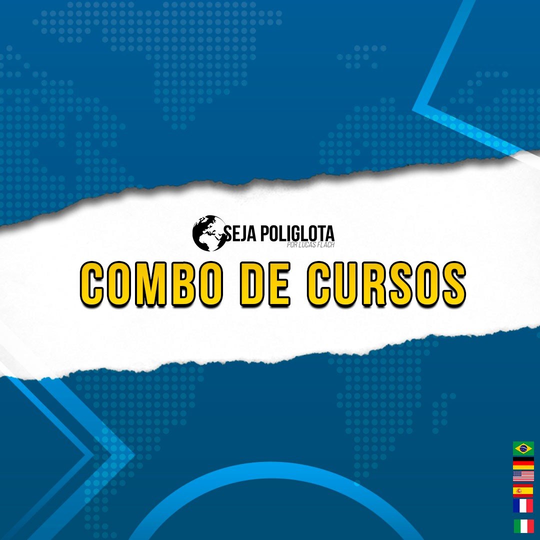 Capa: Combo Seja Poliglota Lucas Flach: Baixe Agora o Curso Completo!