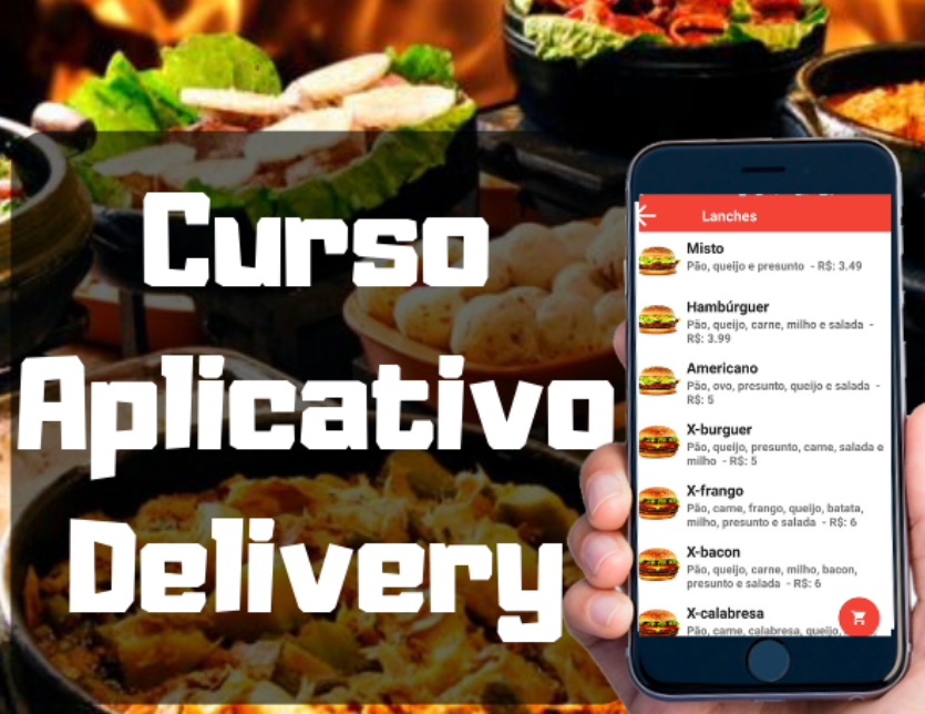 Capa: Curso Aplicativo Delivery Deivid Rothen: Baixe Agora e Venda Mais!