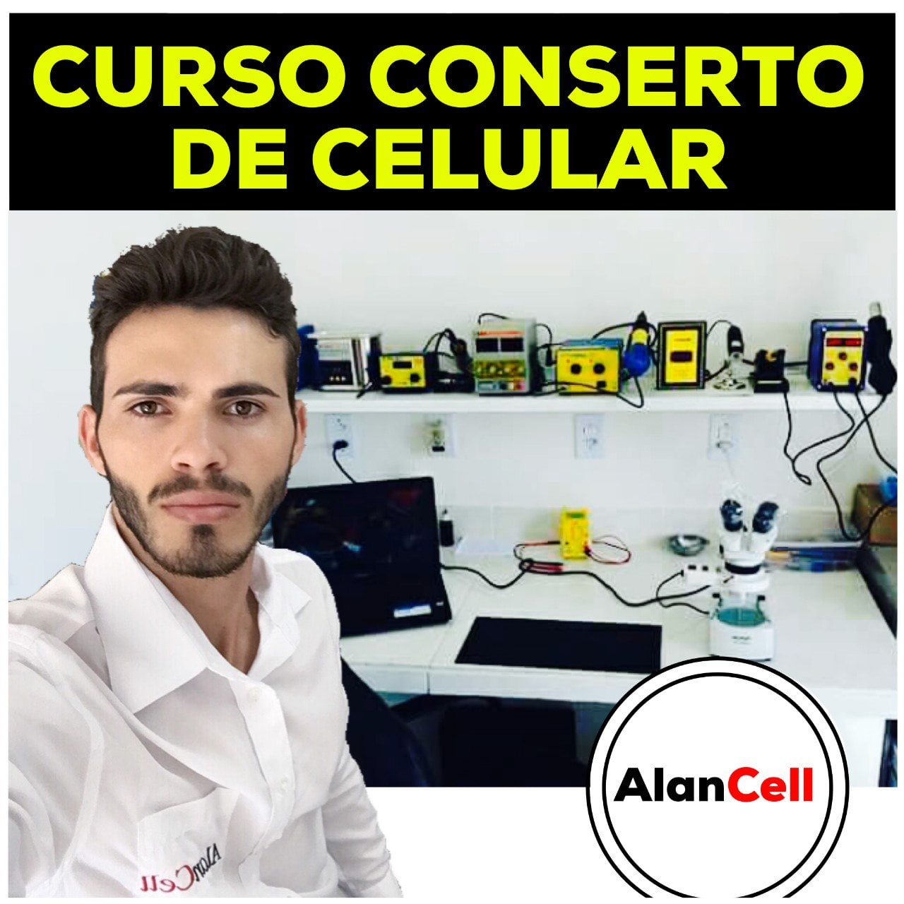 Capa: Curso Conserto de Celular Alan Cell: Baixar Completo 2020