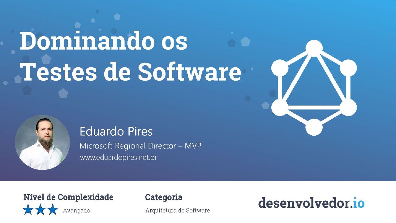 Capa: Dominando Testes de Software: Baixar Curso Eduardo Pires Completo