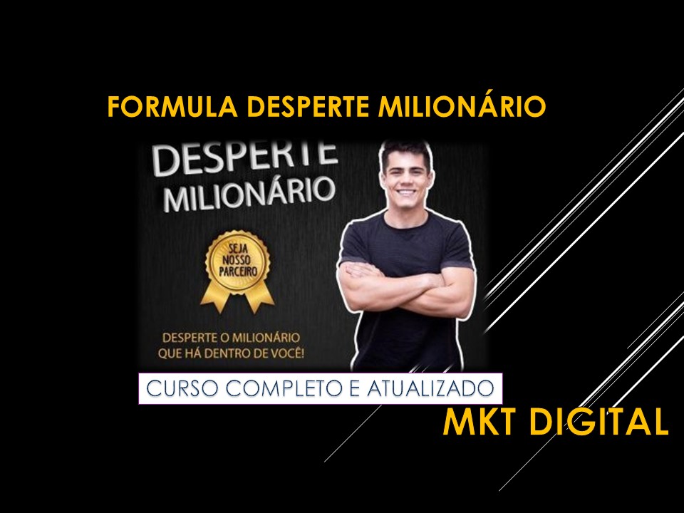 Capa: Fórmula Desperte Milionário: Baixe o Conteúdo Completo