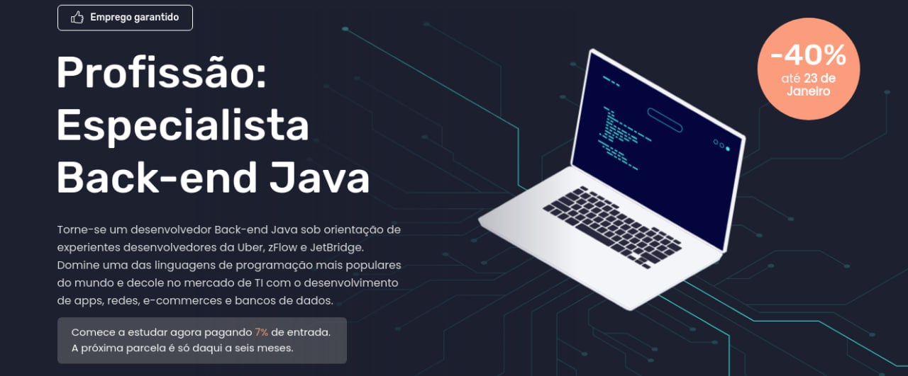 Capa: Baixar Curso EBAC: Especialista Back-End Java Completo - 24.6GB