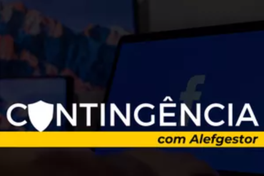 Homem confiante analisando gráficos de métricas de Facebook Ads em tela de computador, com elementos de segurança digital e selo de verificação em destaque.