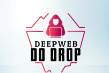 Logo do treinamento Deepweb do Drop 2.0 com a imagem do autor Rodrigo Duarte, o Mineiro das Vendas, e elementos gráficos de crescimento financeiro.