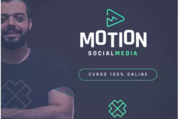 Aluno estudando curso de motion design para mídias sociais com foco em conversão
