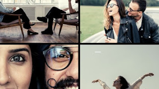 Mulher sorrindo em um campo florido, representando sucesso em relacionamentos e bem-estar emocional após curso.