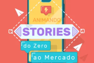 Mulher animando Stories no After Effects com estilo profissional e moderno