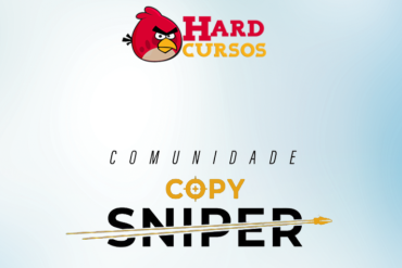 Logo da Comunidade Copy Sniper MR Lançamentos com elementos gráficos de mira e sucesso em vendas