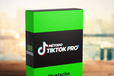 Logo do Método TikTok Pro Brazilian Mustache com design moderno e profissional