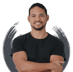 Capa do curso Black Belt 10x SEO de Bruno Medeiros com destaque para faturamento e tráfego orgânico.