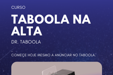 Capa do Treinamento Taboola na Alta Dr Taboola com ícones de tráfego e conversão