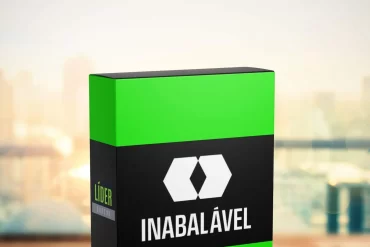 Homem confiante e determinado com o título do curso 'Inabalável' de Conrado Adolpho