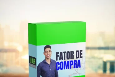 Capa do curso Fator de Compra de Elvis Lion com selo de economia